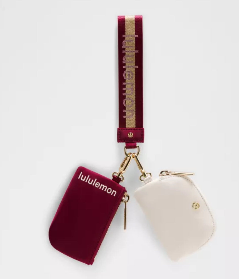 athletica Mini bag Keychain Wallet Set