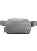 athletica Gray Mini Zip Pouch