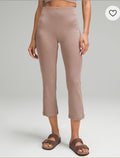 Ribbed Softstreme Zip-Leg High-Rise Cropped Pant 25"