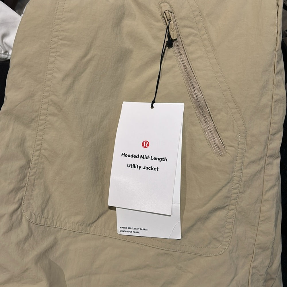 Hooded Mid-Length Utility Jacket.