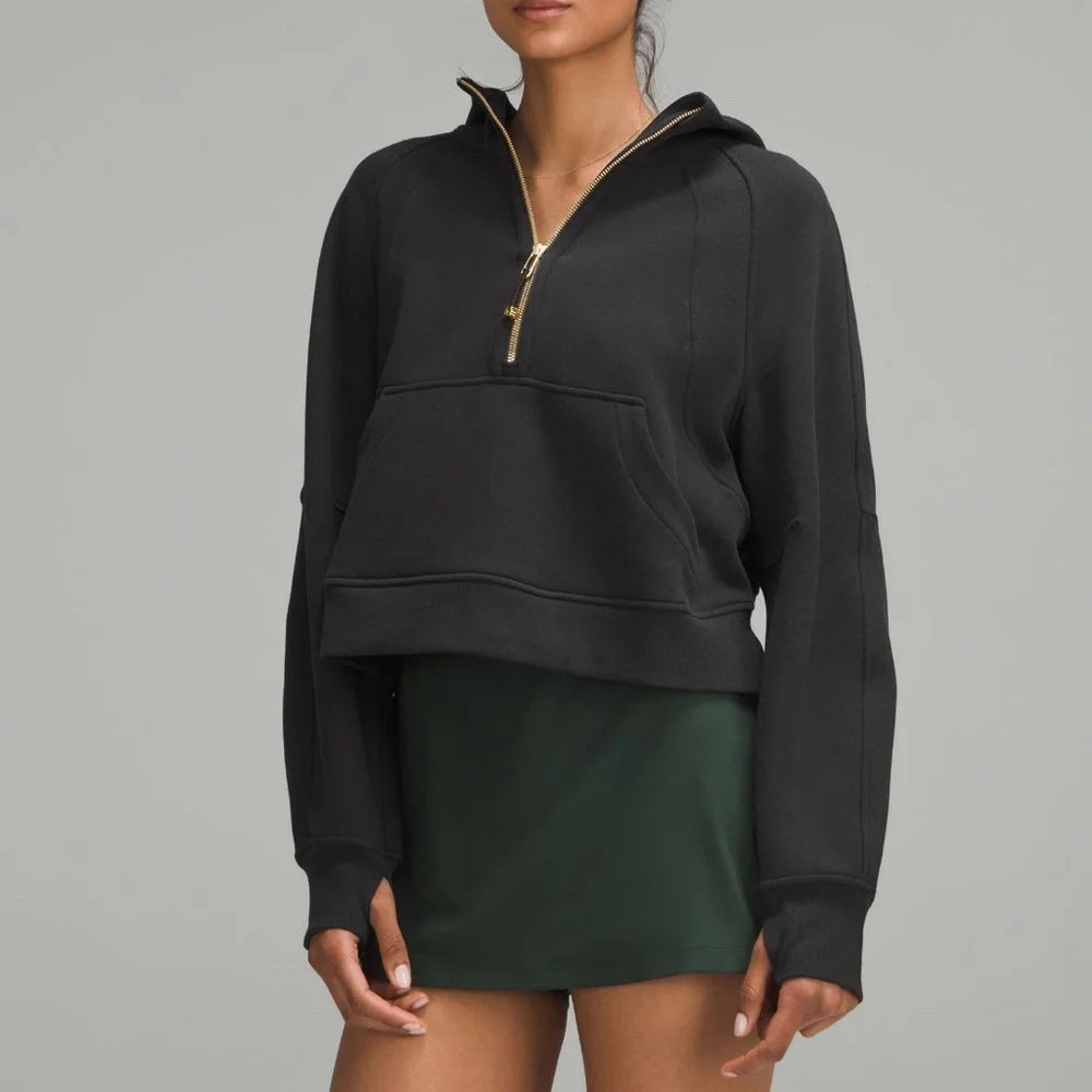 Scuba Oversized Half-Zip Hoodie