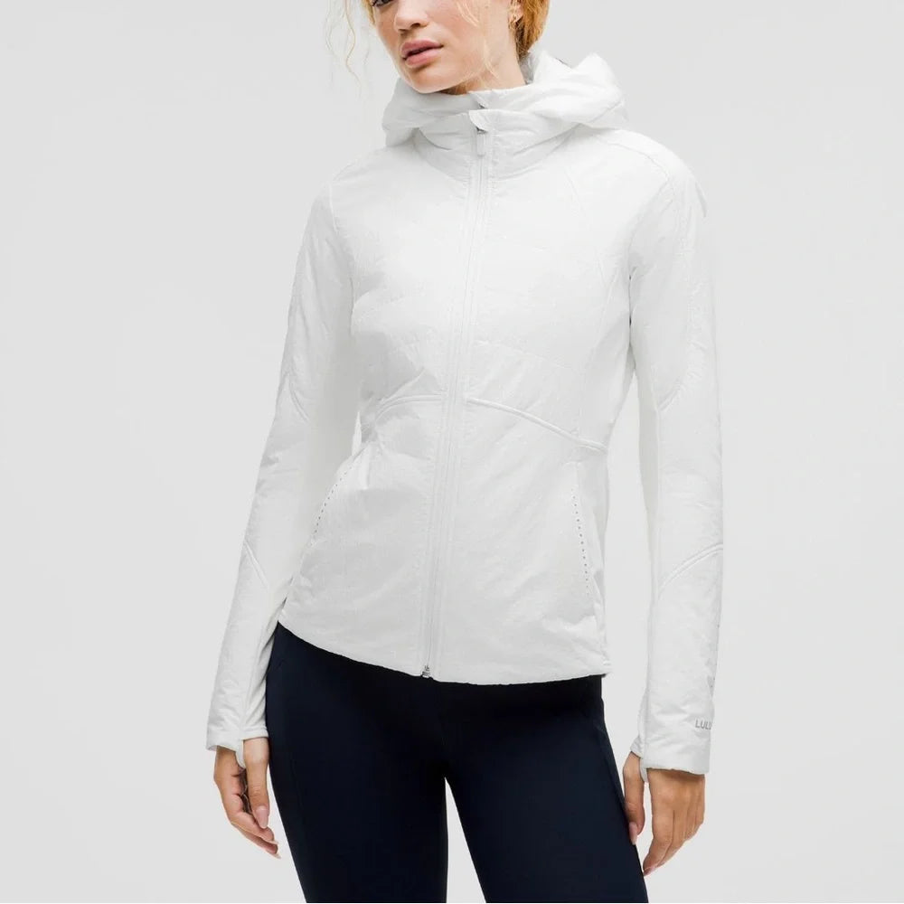 Women's White Hooded Jacket