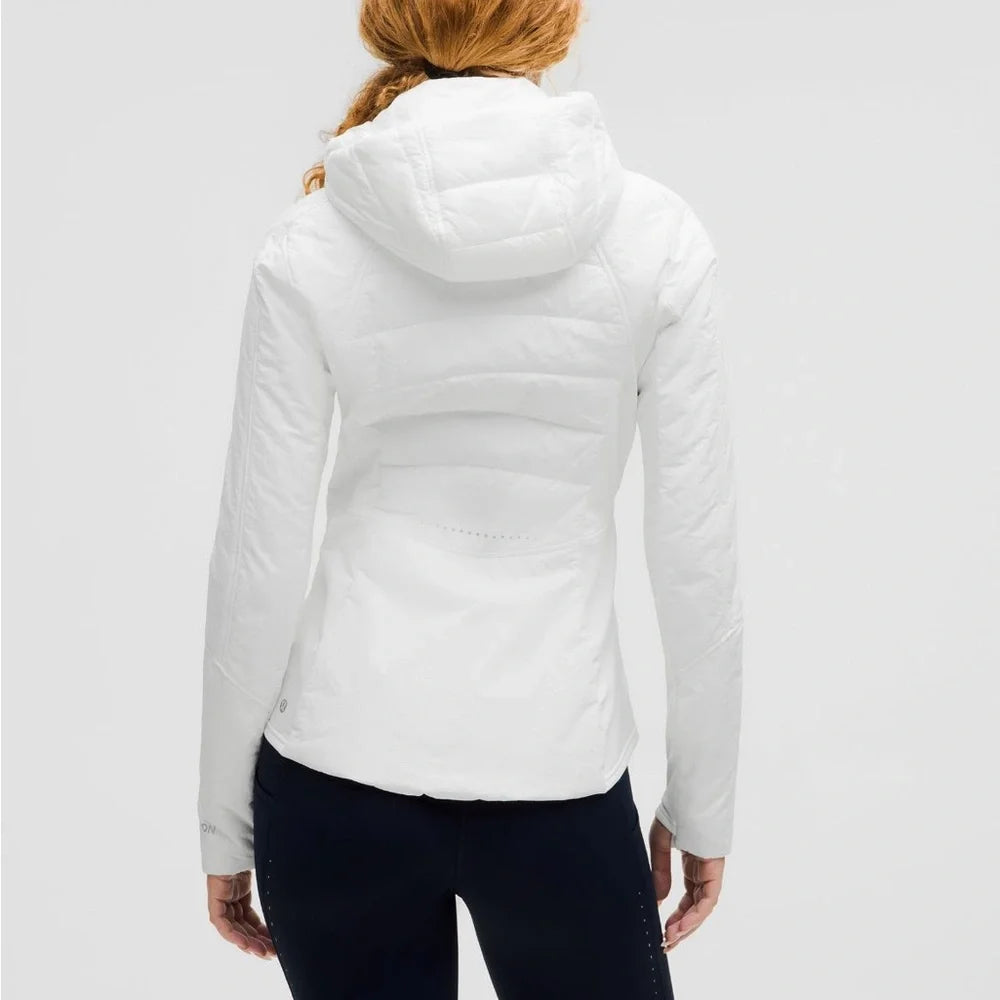 Women's White Hooded Jacket