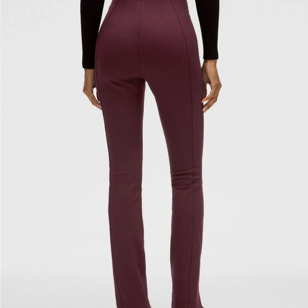 Stretch Knit High-Rise Pull- On Pant Regular