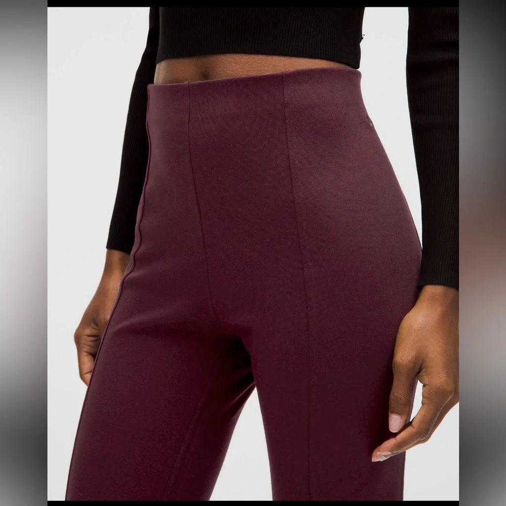 Stretch Knit High-Rise Pull- On Pant Regular