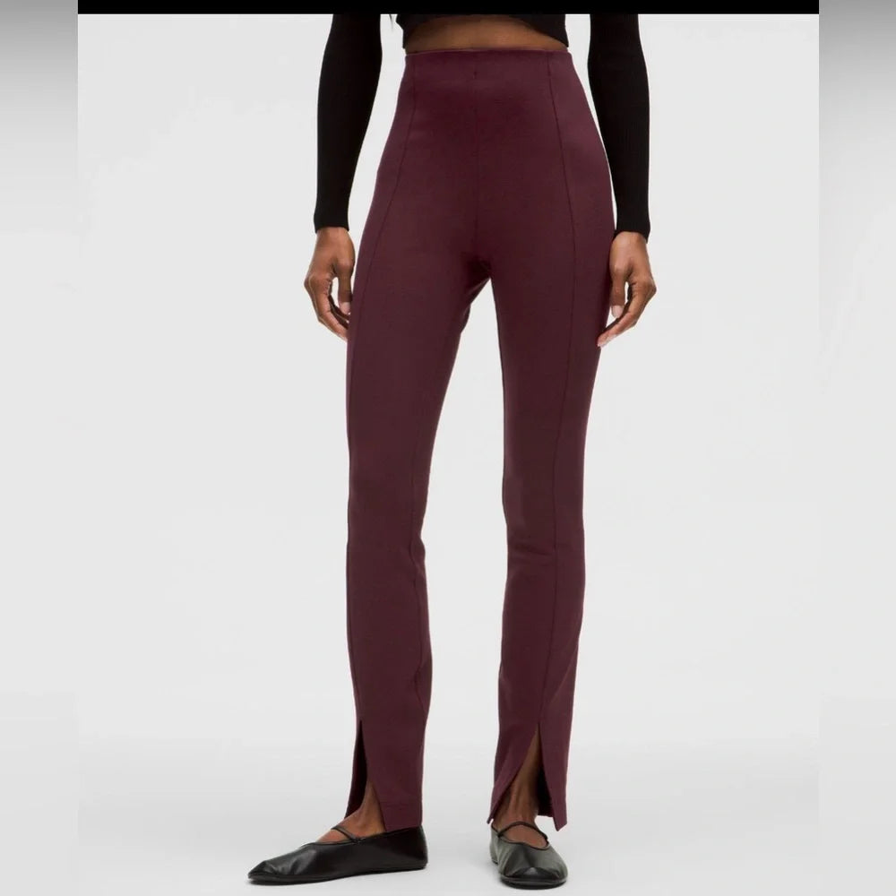Stretch Knit High-Rise Pull- On Pant Regular