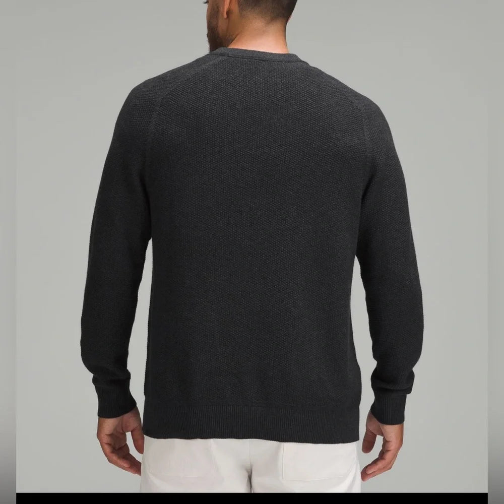 Textured Knit Crewneck Sweater MEN
