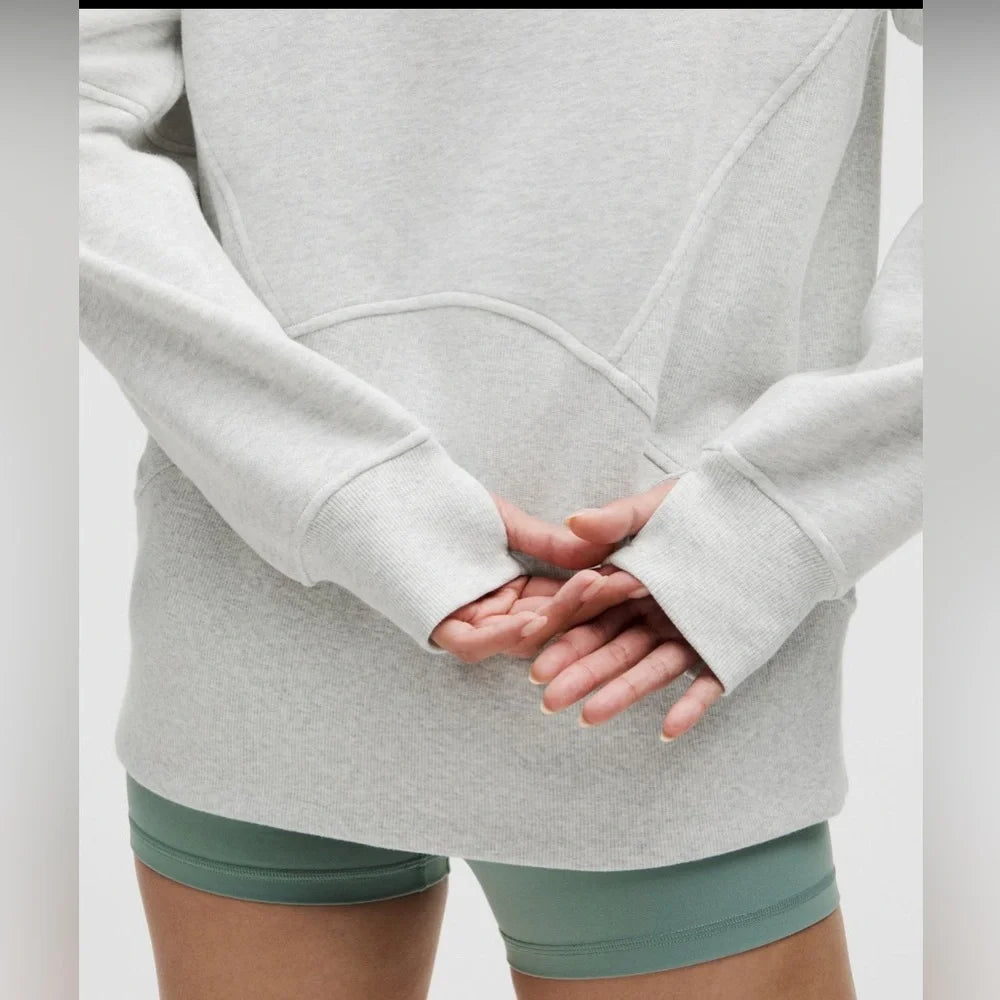 Scuba Oversized Funnel-Neck HalfZip long