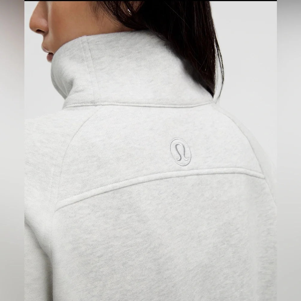 Scuba Oversized Funnel-Neck HalfZip long