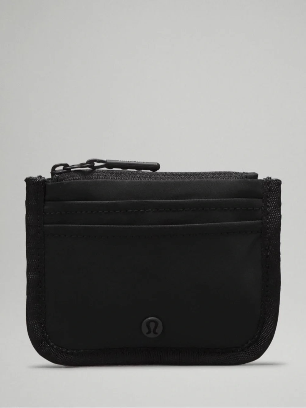 athletica Black Compact Zip Cardholder